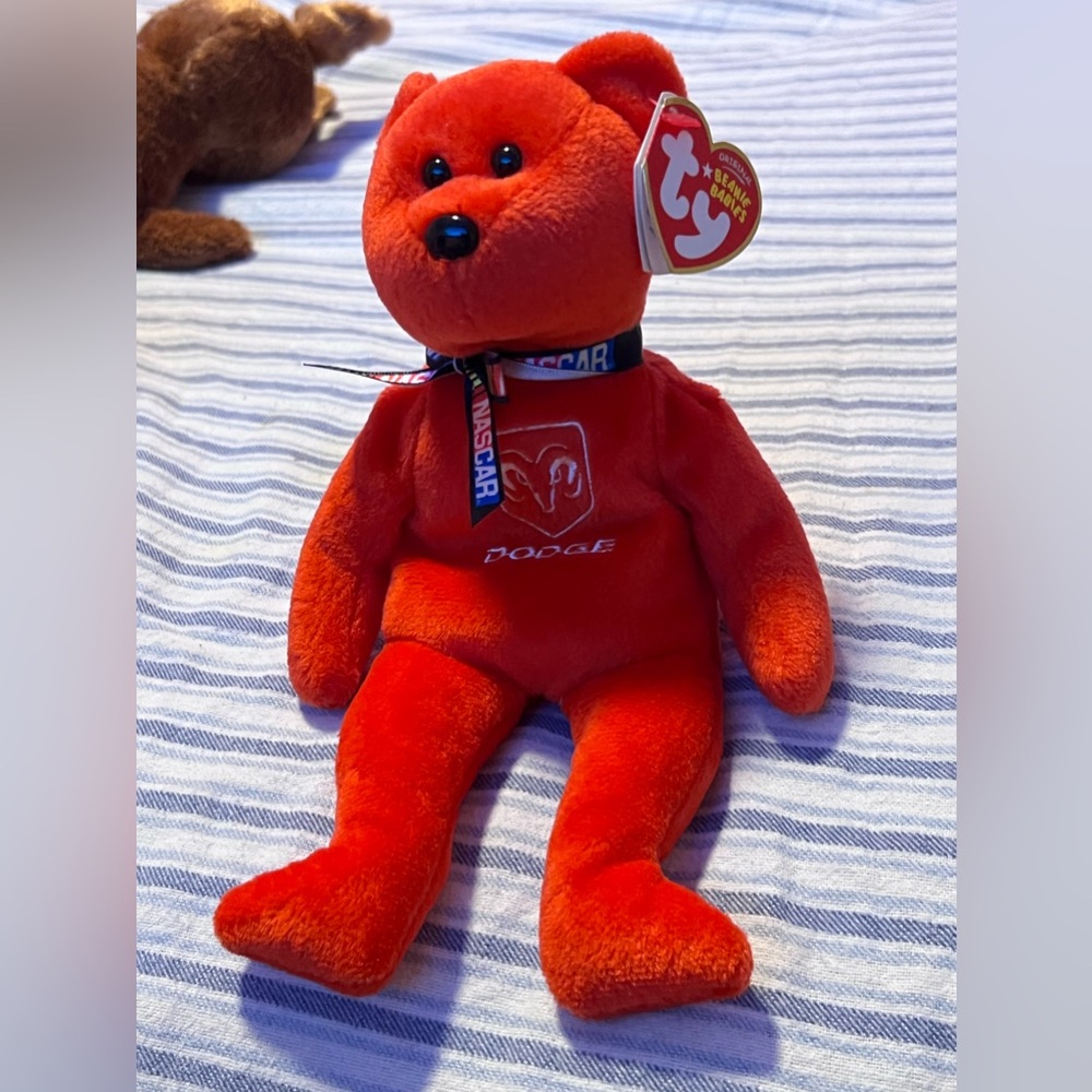 Ty Beanie Kassey Kahn’s Bear with tag on it.